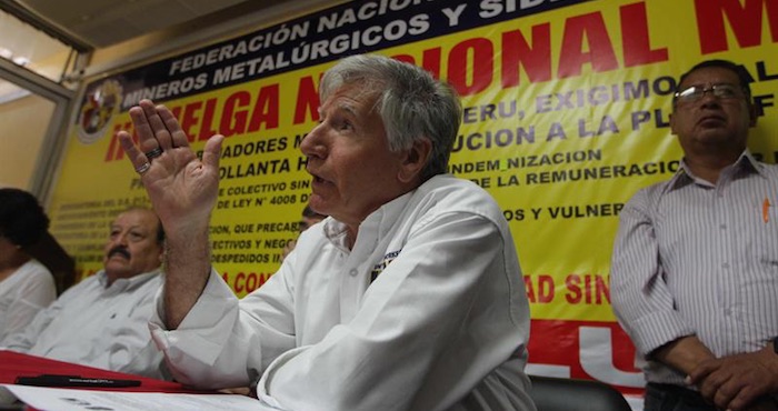 El representante de la central de trabajadores Steel Workers Jorge García. Foto: EFE