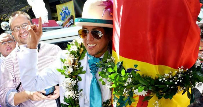 El acto pretende concienciar a la población sobre el cuidado a la naturaleza y la Madre Tierra (Pachamama en aymara). Foto: Xinhua