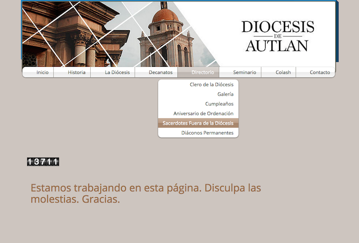 Disculpe las molestias. Foto: Diócesis de Autlán