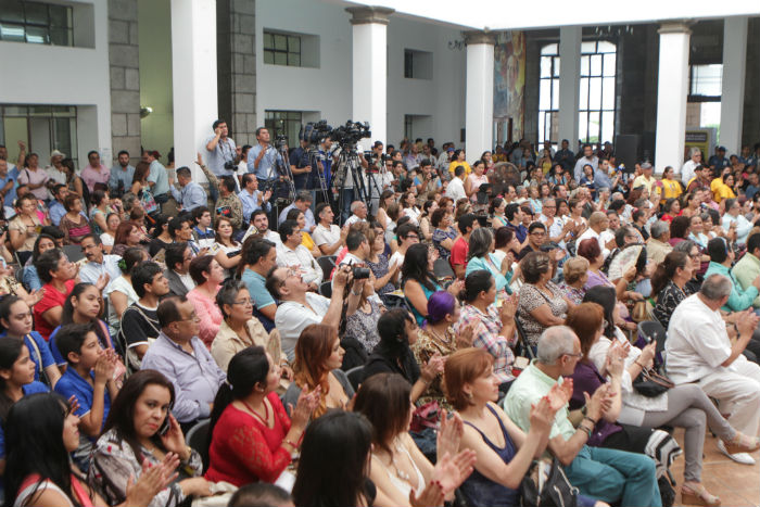 El público abarrota las instalaciones durante la ceremonia inaugural. Foto: Francisco Cañedo, SinEmbargo