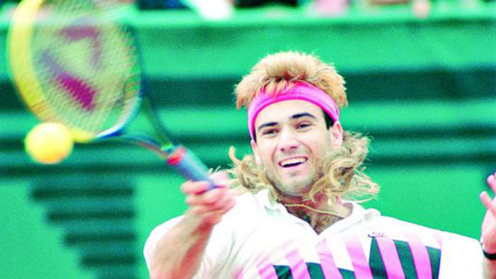 ¿Andre Agassi vestido de tenista? Foto: efe