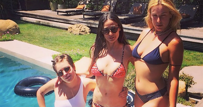 Tallulah Willis, hija de Moore con Bruce Willis, ha publicado varias fotografías en su Instagram. Foto: Instagram