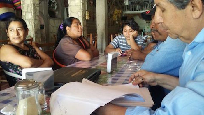 Familiares de los desaparecidos en mayo pasado en Chilapa, Guerrero. Foto: