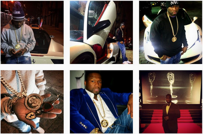 Después de la declaración de quiebra la semana pasada, 50 Cent, declaró que él no es tan rico como su ostentoso estilo de vida lo hace parecer. Foto: Instagram
