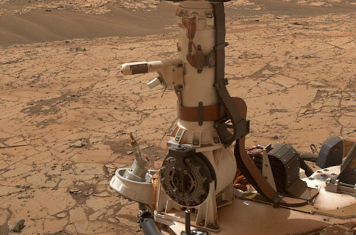 Foto de Curiosity en la expedición en Marte. Foto: Nature Geoscience