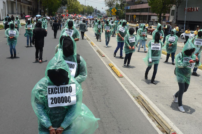 Manifestación en julio del año pasado de jóvenes que no fueron aceptados por universidades públicas. Foto: Cuartoscuro