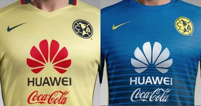 El nuevo uniforme local y de visitante del Club América. Foto: Especial
