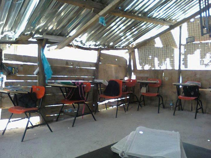 Telesecundaria localizada en Xalpatlahuac, Guerrero. Foto: Facebook.