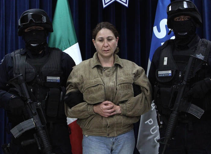 La Policía Federal detuvo a María Elena Ontiveros Mendoza, integrante de la banda de “Los Petriciolet”, acusada de participar en el secuestro de Fernando Martí. Foto: Cuartoscuro
