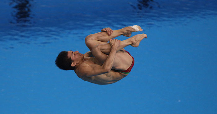 El clavadista mexicano Rommel Pacheco en los Juegos Panamericanos. Foto: CONADE