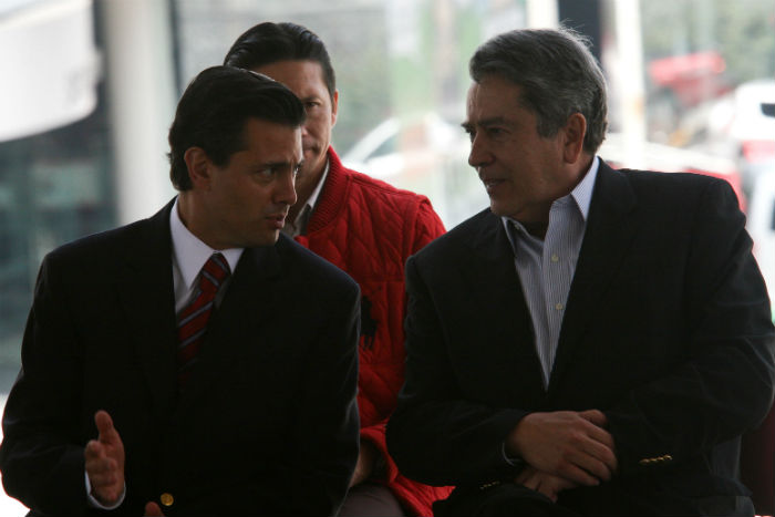Peña Nieto y Del Mazo en 2009, durante la inauguración del Viaducto Bicentenario. Foto: Cuartoscuro