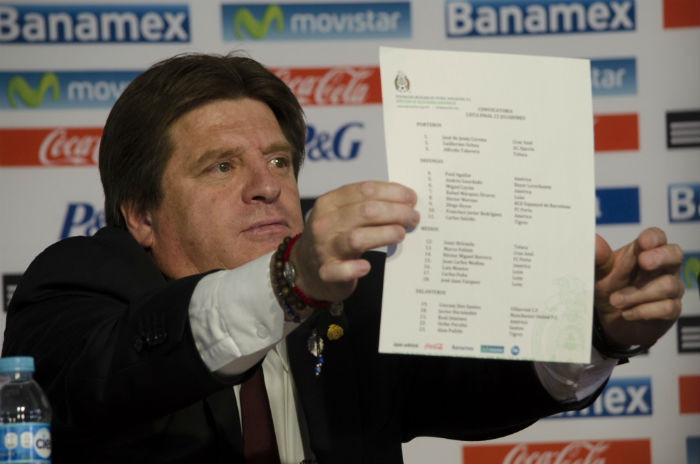 El Piojo da la lista para el Mundial. FOTO: MARÍA JOSÉ MARTÍNEZ /CUARTOSCURO.COM