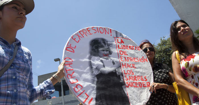 Ceremonia simbólica en Nuevo León por el asesinato del fotoperiodista Rubén Espinosa. Foto: Cuartoscuro