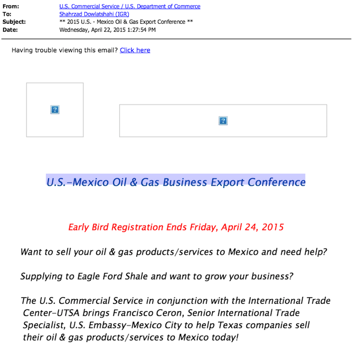 Uno de los documentos presentados por DeSmogBlog.