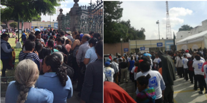 Imágenes de presuntos acarreos en dinstintas ciudades incluidas en la queja de Javier Corral. Fotos: especial