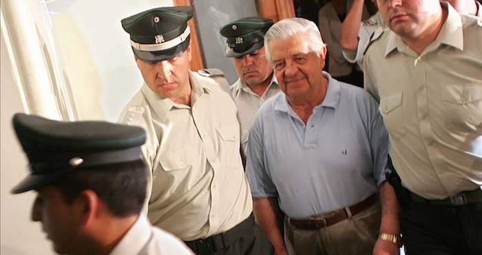 El ex Jefe de la Dirección de Inteligencia Nacional (DINA) Manuel Contreras. Foto: Efe