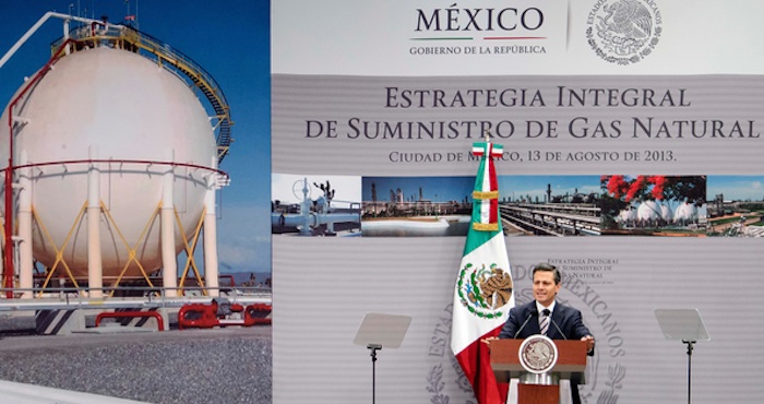 Enrique Peña Nieto, presidente de México; encabezó la presentación de la Estratégia Integral de Suministro de Gas Natural. Foto: Cuartoscuro.