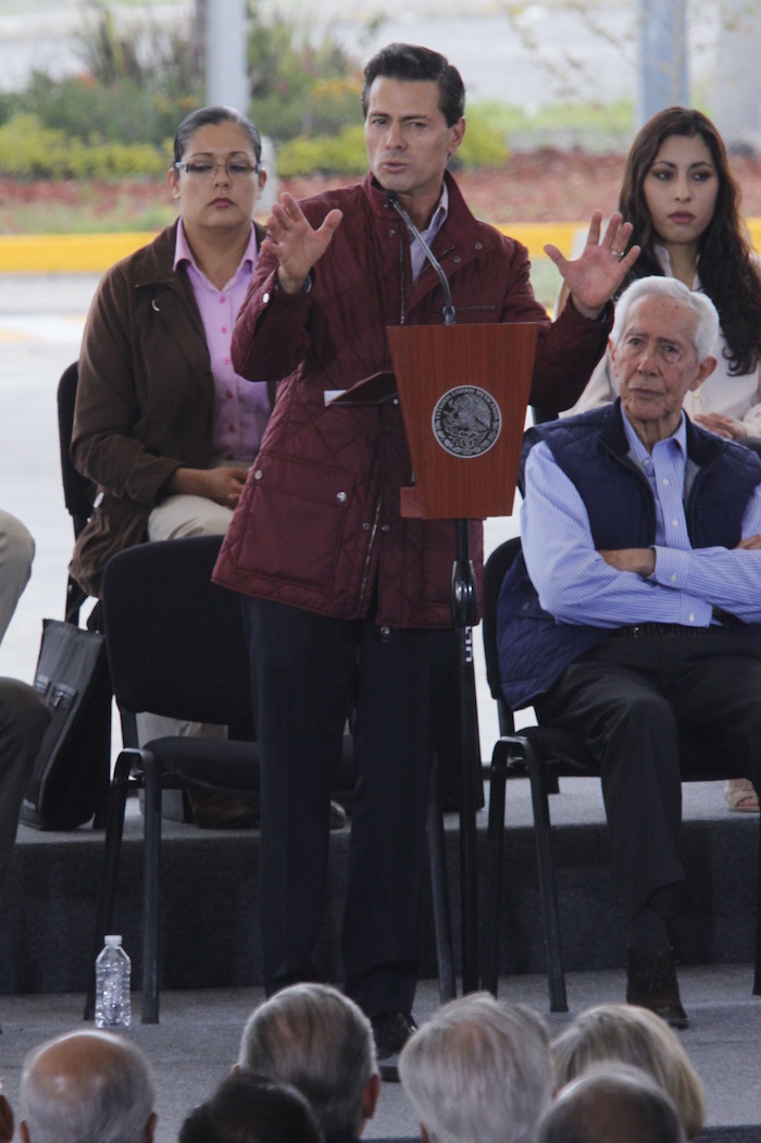 Enrique Peña Nieto durante la inauguración del Distribuidor Vial, Ignacio Pichardo Pagaza. Foto: Cuartoscuro