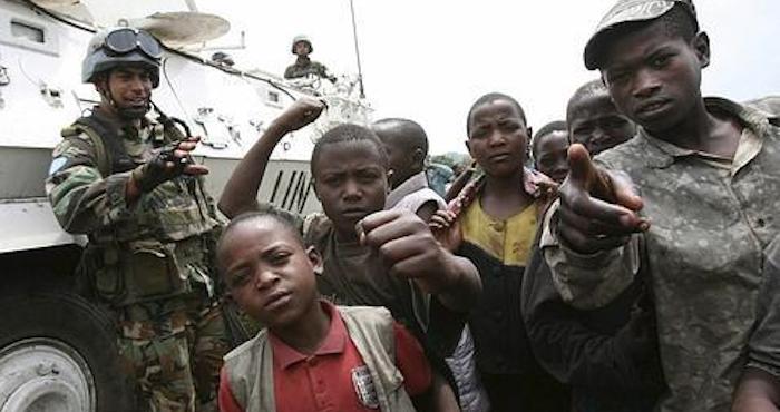 Un grupo de niños soldados. Foto: EFE
