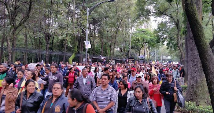 La movilización en la Ciudad de México comenzó al mediodía. Foto: Carlos Álvarez Acevedo, SinEmbargo