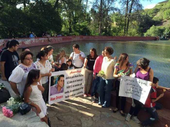 En la capital del estado la marcha convocada para exigir frenar los feminicidios, se convirtió en un homenaje a las mueres que han sido asesinadas en Guanajuato. Foto: Carmen Pizano (Zona Franca)
