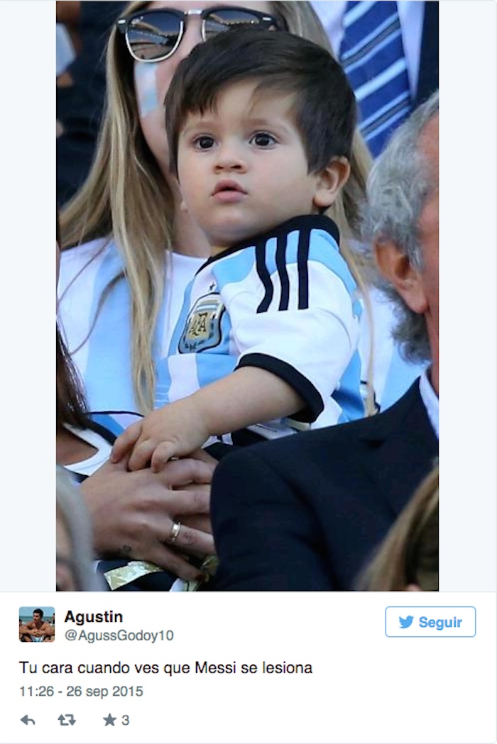 Las redes sociales se llenan de memes ante lesión de Lionel Messi. Foto: Captura de pantalla.