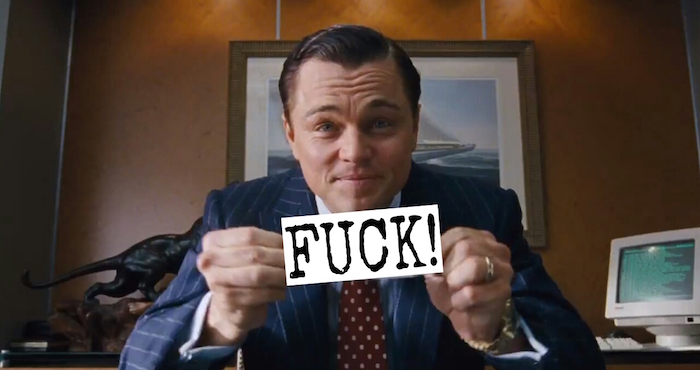 "The wolf of Wall Street" es la película con más 'fuck' de la historia. Foto: Especial