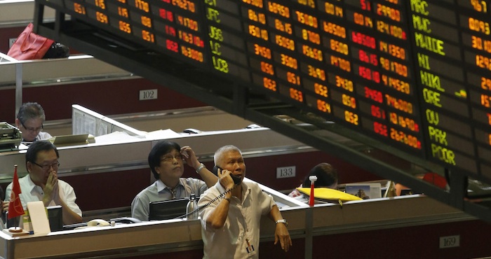 Las bolsas asiáticas terminaron en rojos por el anuncio sobre el PIB de China. Foto: EFE. 