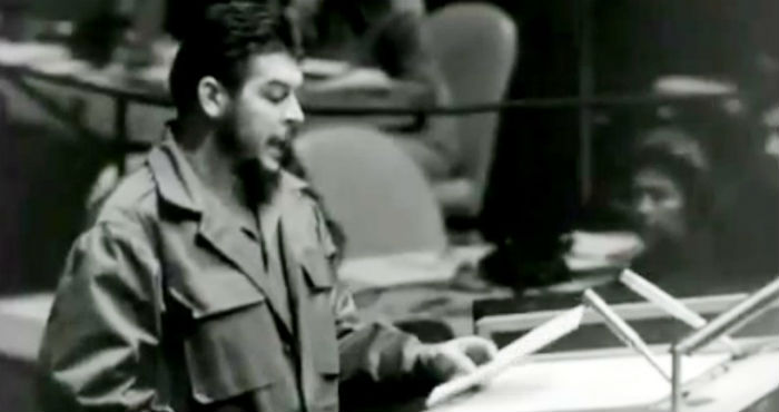 Ernesto Che Guevara habla ante la ONU, tres años antes de ser asesinado en Bolivia. Foto: Especial