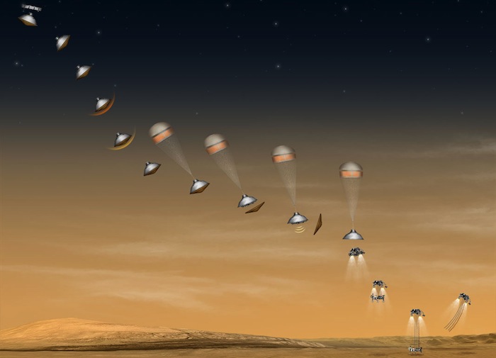 El desplazamiento sobre el cielo marciano es uno de los problemas que deben resolverse. Imagen: NASA, JPL-Caltech, MSL