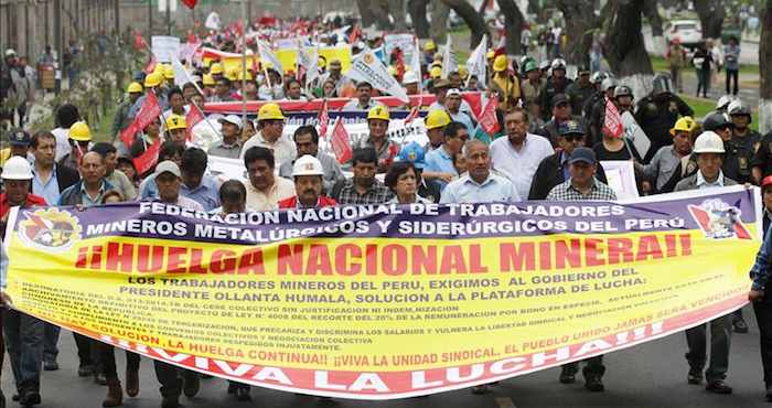 Protesta de 72 horas en Perú por proyecto de filial de Grupo México. Foto: Efe
