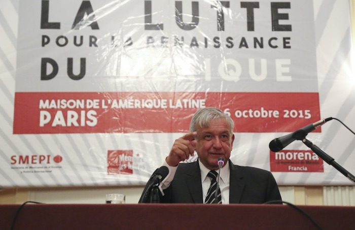 López Obrador aseguró hoy que su viaje a Europa fue pagado por Morena. Foto: lopezobrador.org