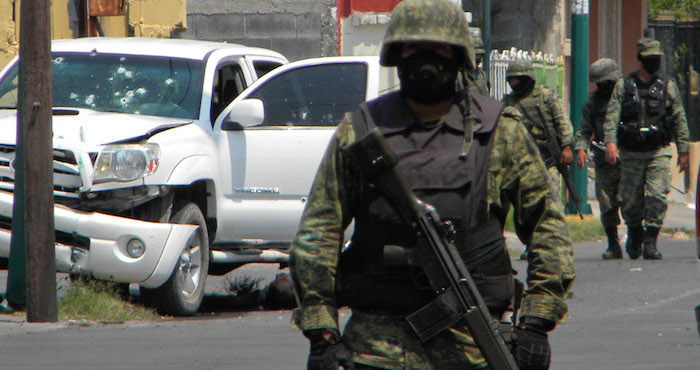 Escena captada tras una balacera en Nuevo Laredo, Tamaulipas. Foto: Cuartoscuro, Archivo