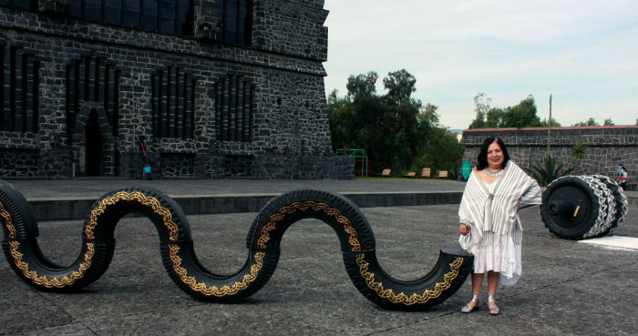 La serpiente y la muerte, temas recurrentes en su obra. Foto: Conaculta / Rubén Pax