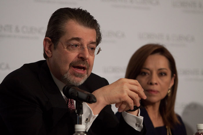 Jaime Zabludovsky y Josefina Vazquez Mota. Foto: Cuartoscuro