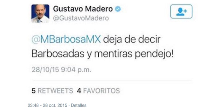 El mensaje del Diputado panista fue retuiteado por diversos usuarios quienes hicieron captura de pantalla antes de que fuera borrado. Foto: Captura de pantalla