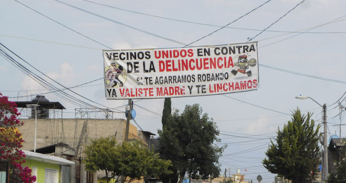 Manta contra asaltantes Chalco