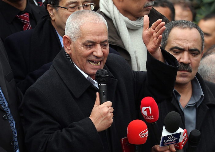 Foto de archivo tomada por EFE el 4 de diciembre de 2013 del secretario general de la Unión General de Trabajadores Tunecinos (UGTT).