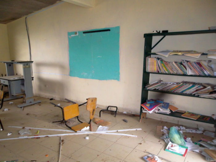 Ocurague, un pueblo fantasma. Esta vez fue una escuela. Foto: cortesía de los ciudadanos de Ocurague, usado con permiso.