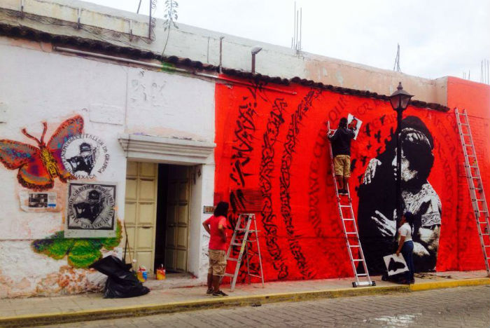 El artista Said Dokins teme por la pervivencia de los murales en la ciudad. Foto: Especial