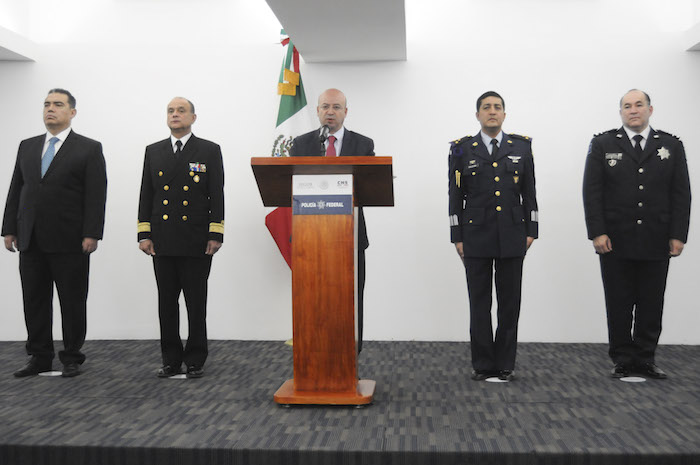 El funcionario dio detalles de la detención en una breve rueda de prensa. Foto: Cuartoscuro