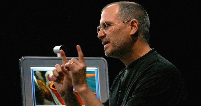 Steve Jobs durante un evento de Apple. Foto: EFE