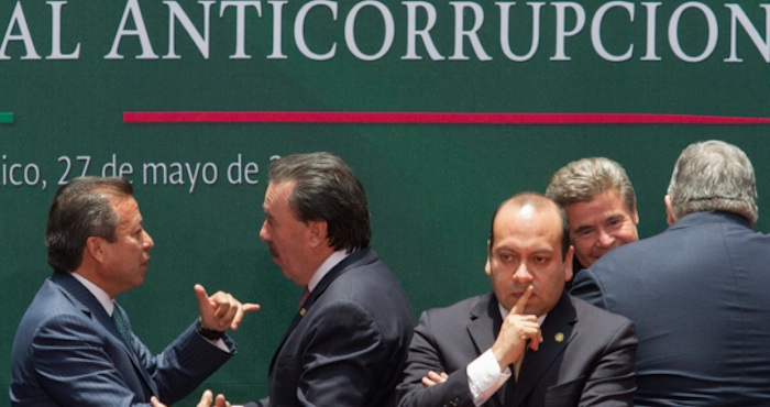 Promulgación de la Reforma por la que se crea el Sistema Nacional Anticorrupción, en el Palacio Nacional. Foto: Cuartoscuro.