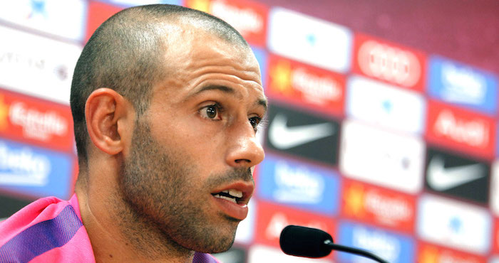 Mascherano, en una rueda de prensa. Foto: EFE/Archivo