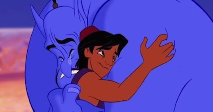 Se confirman sospechas de que el genio y el mercader son los mismos. Foto: Disney