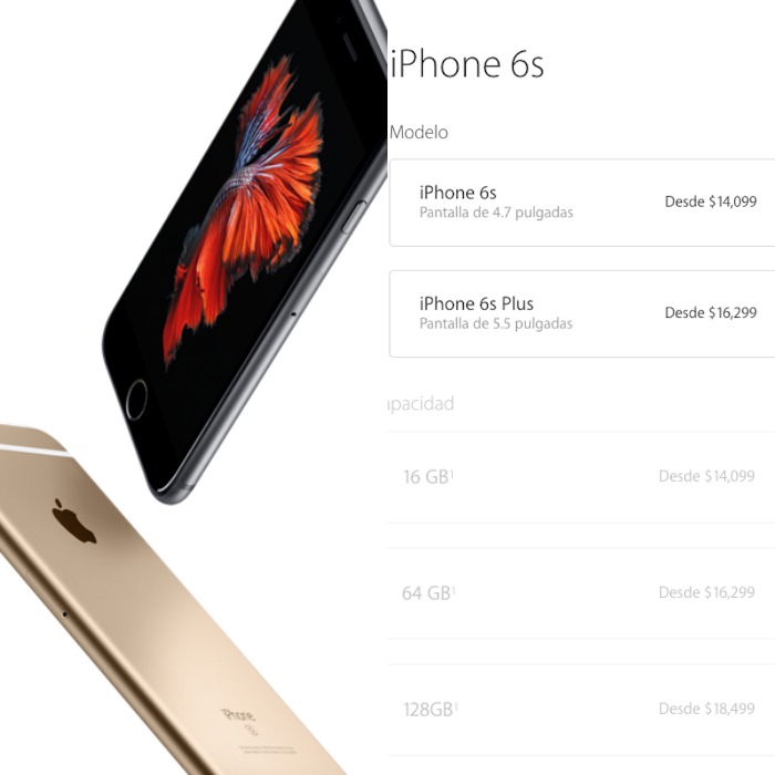 Precios de los nuevos modelos. Foto: Especial.