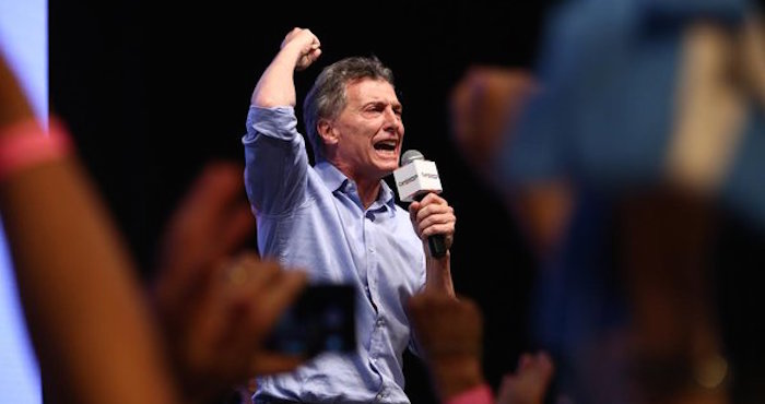 Macri es el virtual presidente de Argentina con el 91% de votos escrutados. Foto: Twitter vía @mauriciomacri