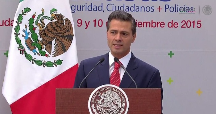 Peña Nieto destacó la importancia de que tanto el Ejecutivo como el Legislativo impulsen un "amplio debate". Foto: Presidencia.