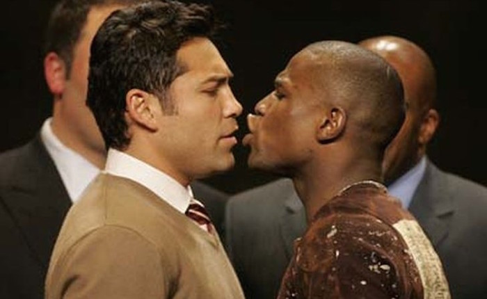 La rivalidad entre De la Hoya y Mayweather Jr. es de las más sonadas en los últimos años. Foto: EFE