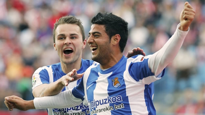 El delantero de la Real Sociedad forma parte de los futbolistas que van a la baja. Foto: EFE